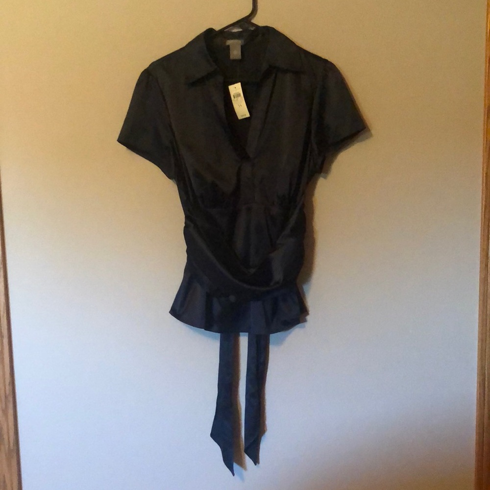 Dressy satin blouse